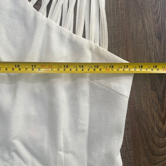 Esley White Bodycon Dress Sleeveless Party Cocktail Mini Women's L - Picture 3 of 5